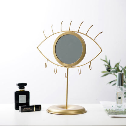 Jewelry shelf dresser mirror makeup mirror