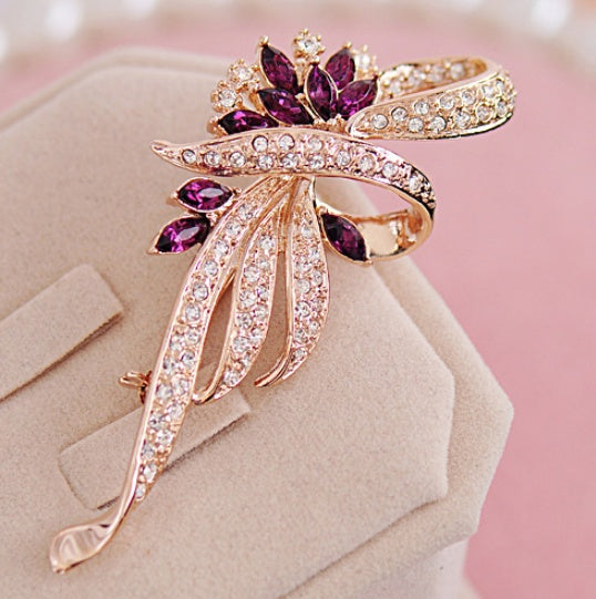 Korean version of female jewelry crystal brooch brooch