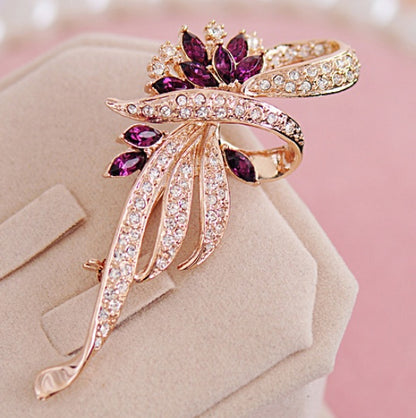 Korean version of female jewelry crystal brooch brooch