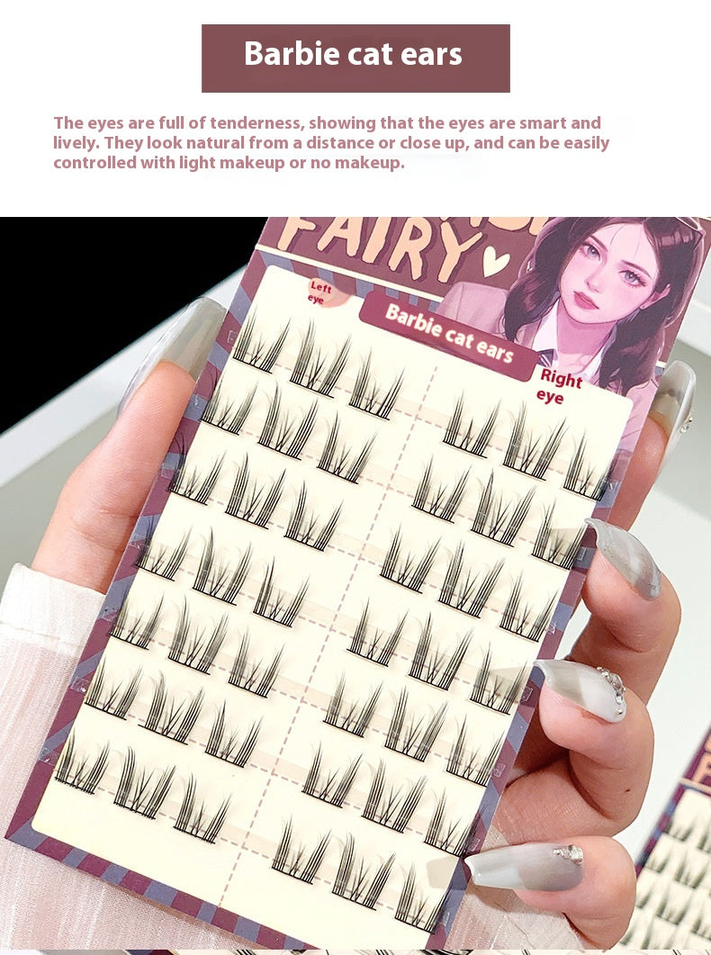 Portable Segmented Natural Thick False Eyelashes