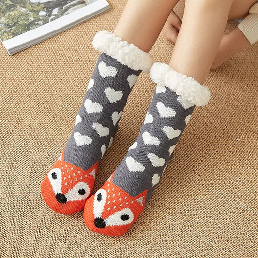 Warm And Plush Socks In Autumn And Winter