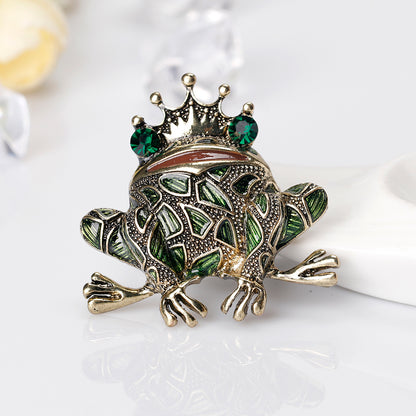 Frog Prince Diamond Brooch Brooch