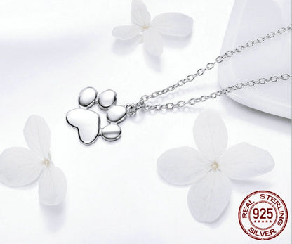Footprint necklace