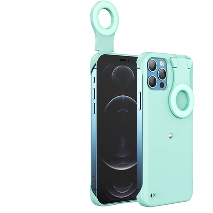 Fashion Creativity Selfie Ring Flashing Light Mobile Phone Case