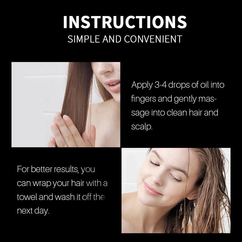 Cross-border In Stock Black Rice Hair Spray Gentle Nourishing Scalp Soft Hair Care Nutrient Solution