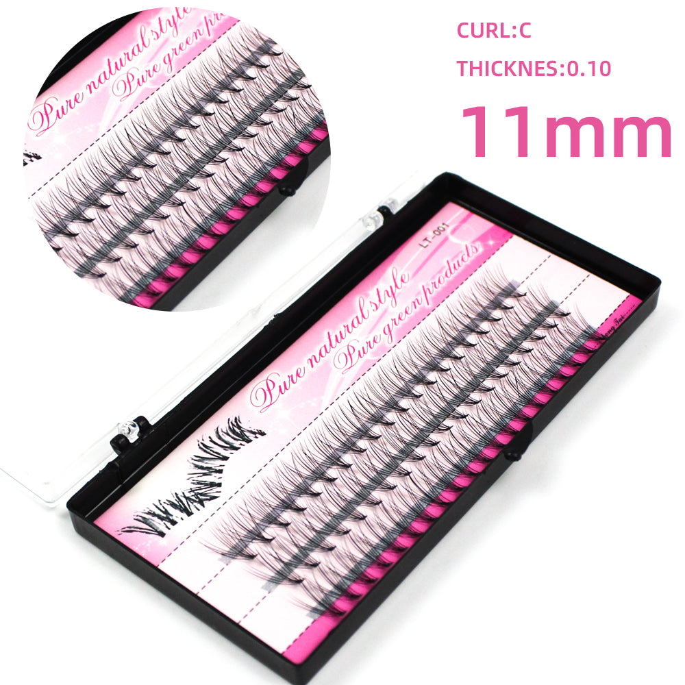 Single Eyelashes, Hairy Chicken Paw Hairs, Grafted Eyelashes, A Cluster Of 10 Self-grafted, Inoculated False Eyelashes