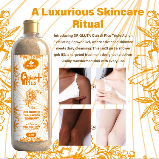 Claire Plus Shower Gel Anti-aging Lightening Body Skin Care Whitening Bath Wash