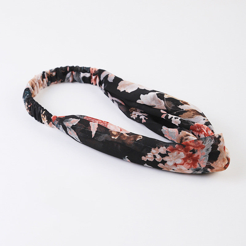 Knot cross hair band female Headband