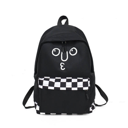 Plaid wild casual school bag
