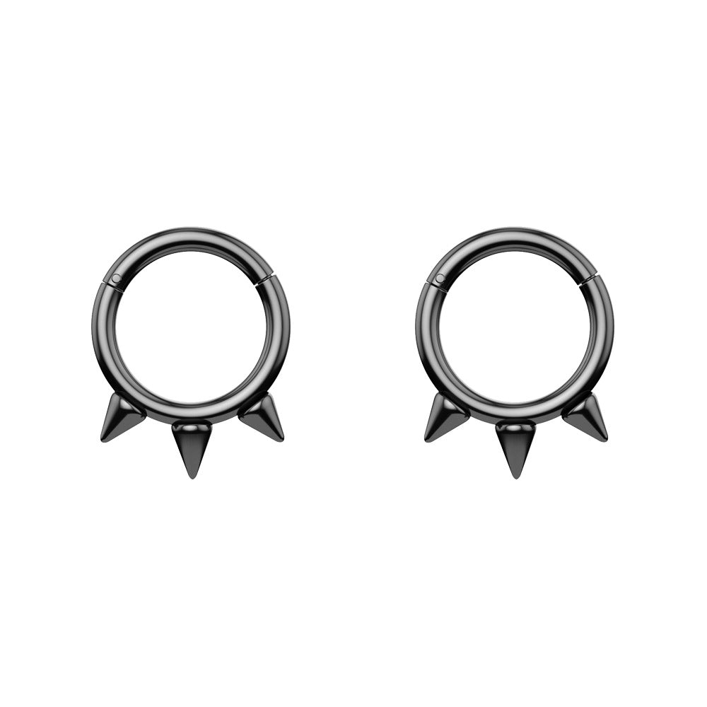 Stainless steel zircon nose ring