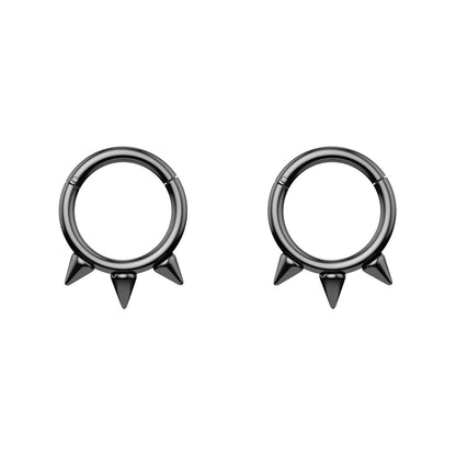 Stainless steel zircon nose ring