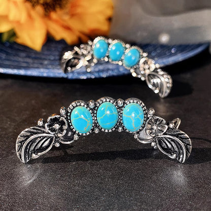 Turquoise Retro Earrings Ear Clip