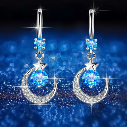 Star Myth Moon Earrings Drop Earrings Diamond Earrings