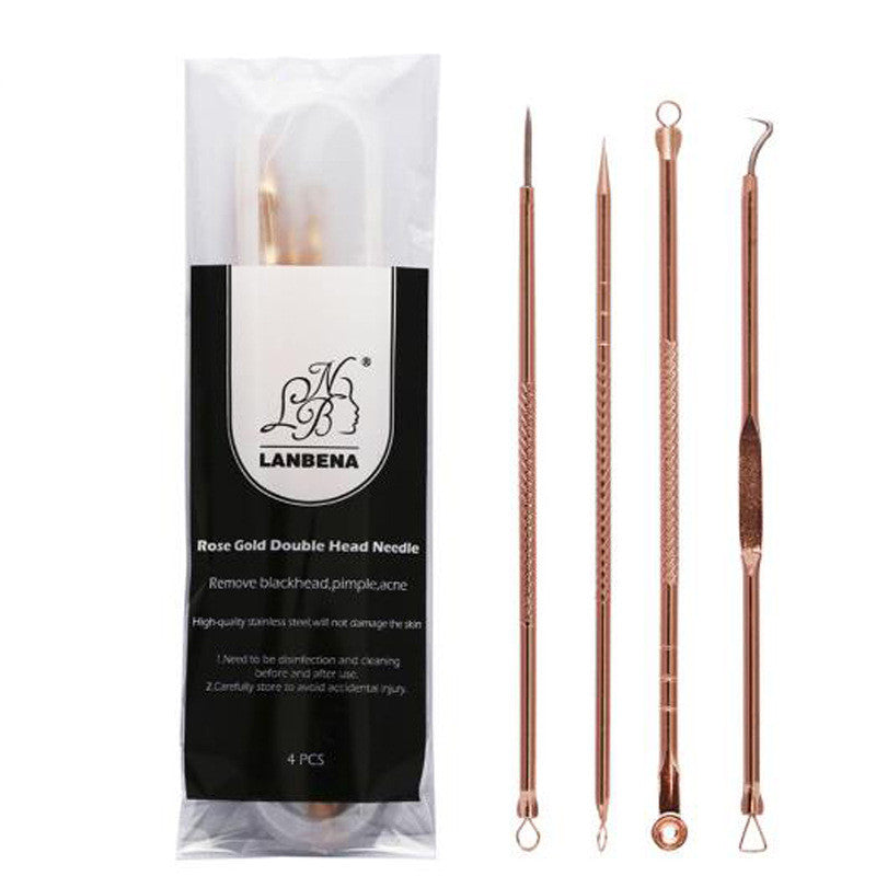 Rose gold acne needle Needle 4-piece set