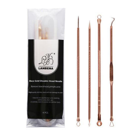 Rose gold acne needle Needle 4-piece set