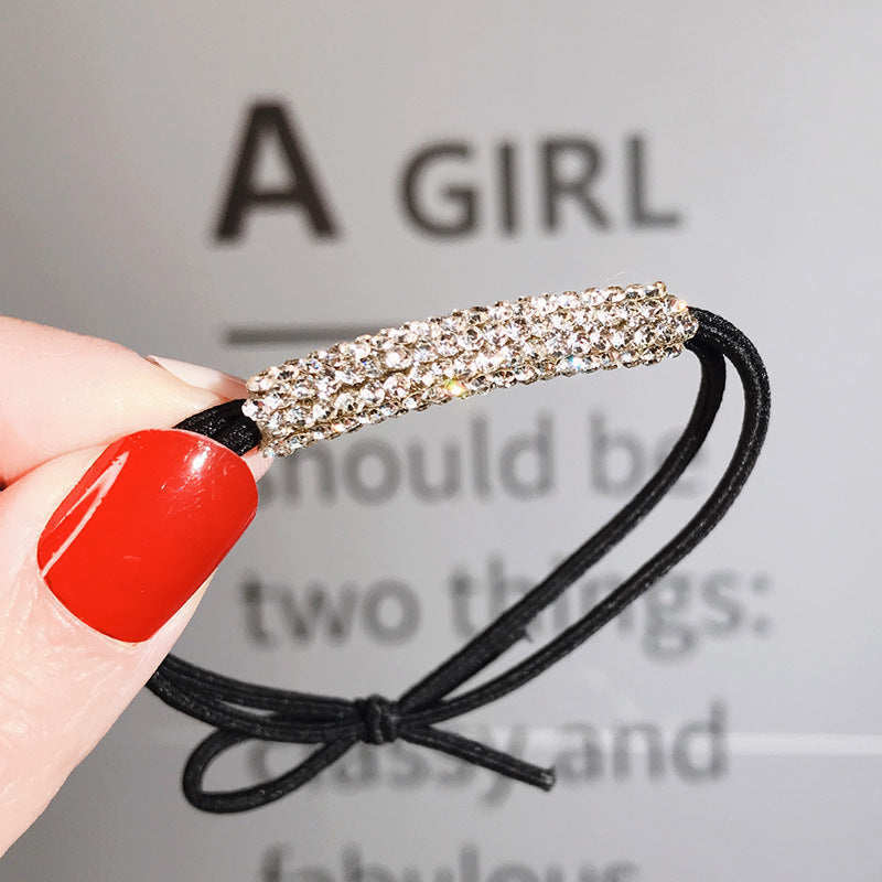 All-match fashion rhinestone hair tie