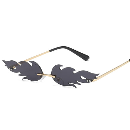 Men's And Women's Metal Frameless Sunglasses