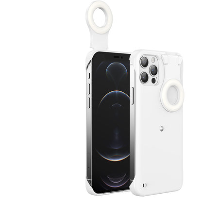 Fashion Creativity Selfie Ring Flashing Light Mobile Phone Case