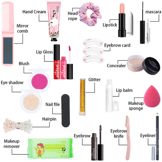 Women's Beginner Makeup Tools Set