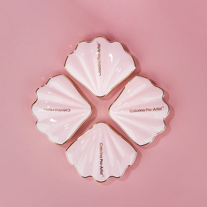 Makeup Shell Double Color Mirror Powder Blusher