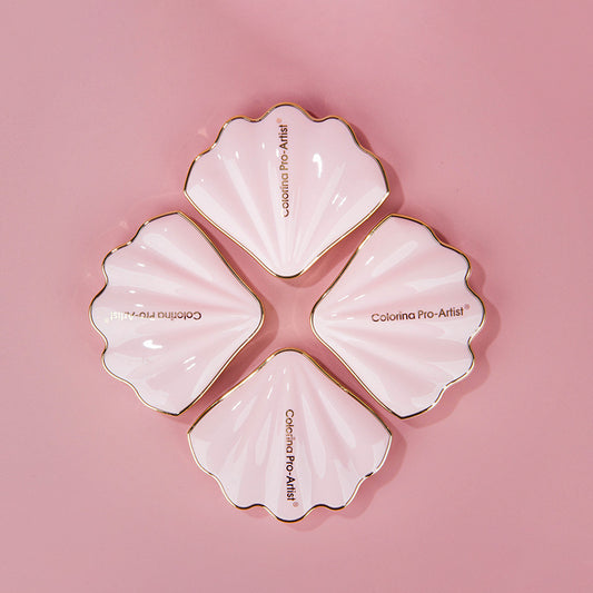 Makeup Shell Double Color Mirror Powder Blusher