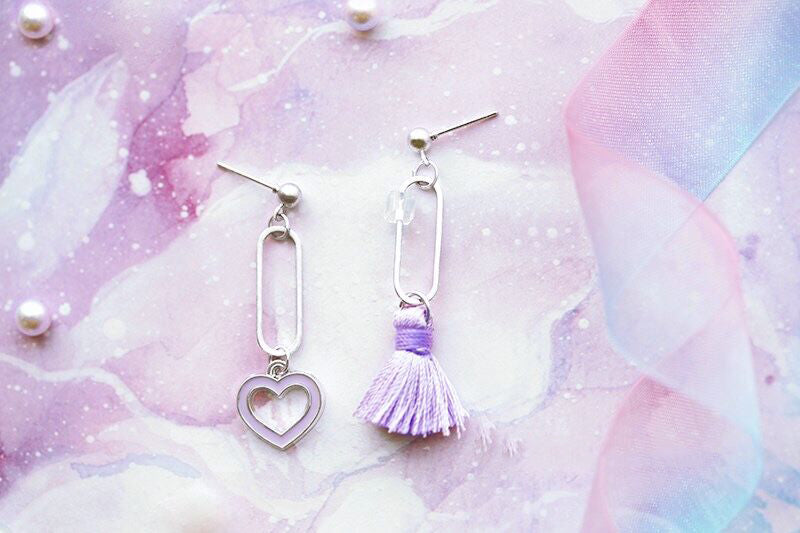 Macaron earrings female ear clip
