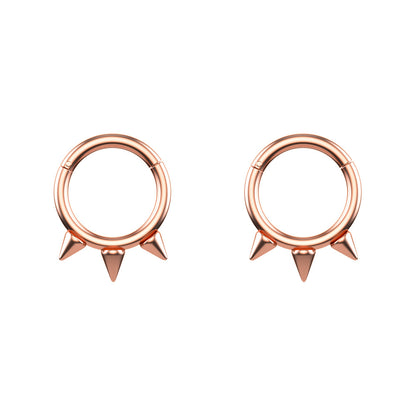 Stainless steel zircon nose ring