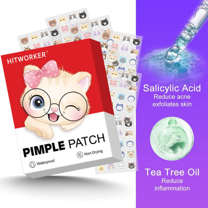 Cartoon Design Tea Tree Oil-water Colloid Mild And Non-irritating Acne Patch