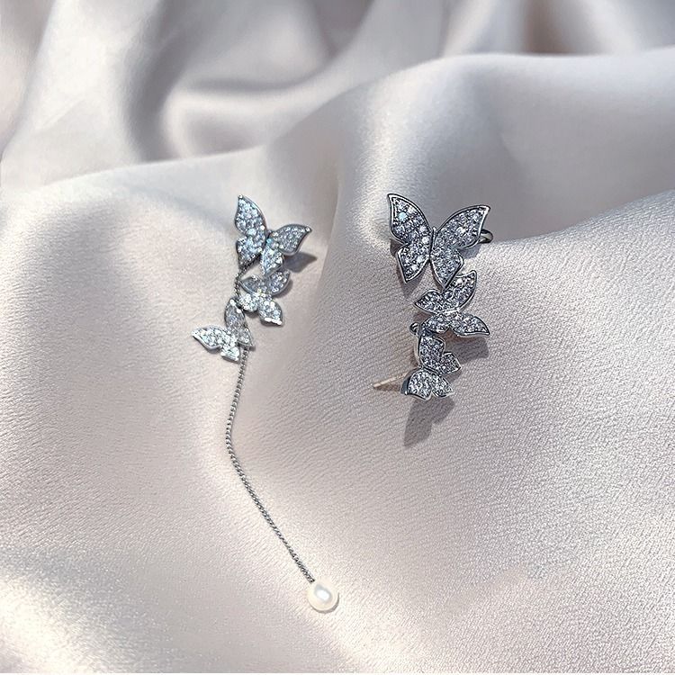 Temperament Earrings Female Net Red Ear Bone Clip Earrings
