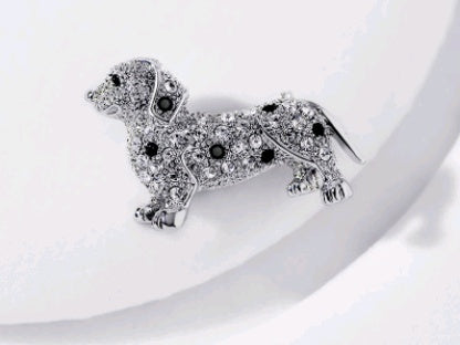 Full diamond cute cartoon animal brooch pin