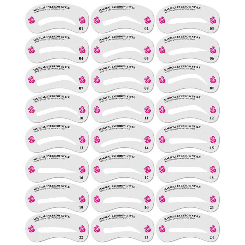 Thrush Card Threading Word Eyebrow Makeup Tools Threading Artifact Thrush Aid Card Eyebrows Mold
