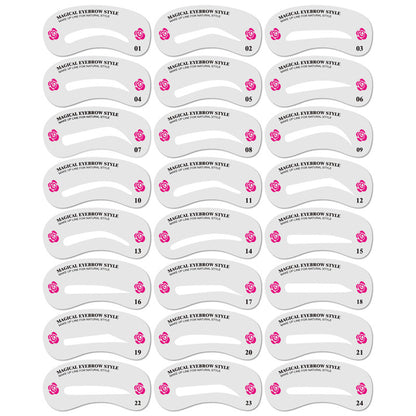 Thrush Card Threading Word Eyebrow Makeup Tools Threading Artifact Thrush Aid Card Eyebrows Mold