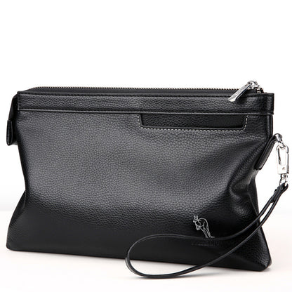 Men's soft leather clutch