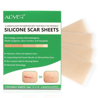 Small size self-adhesive scar removal sticker