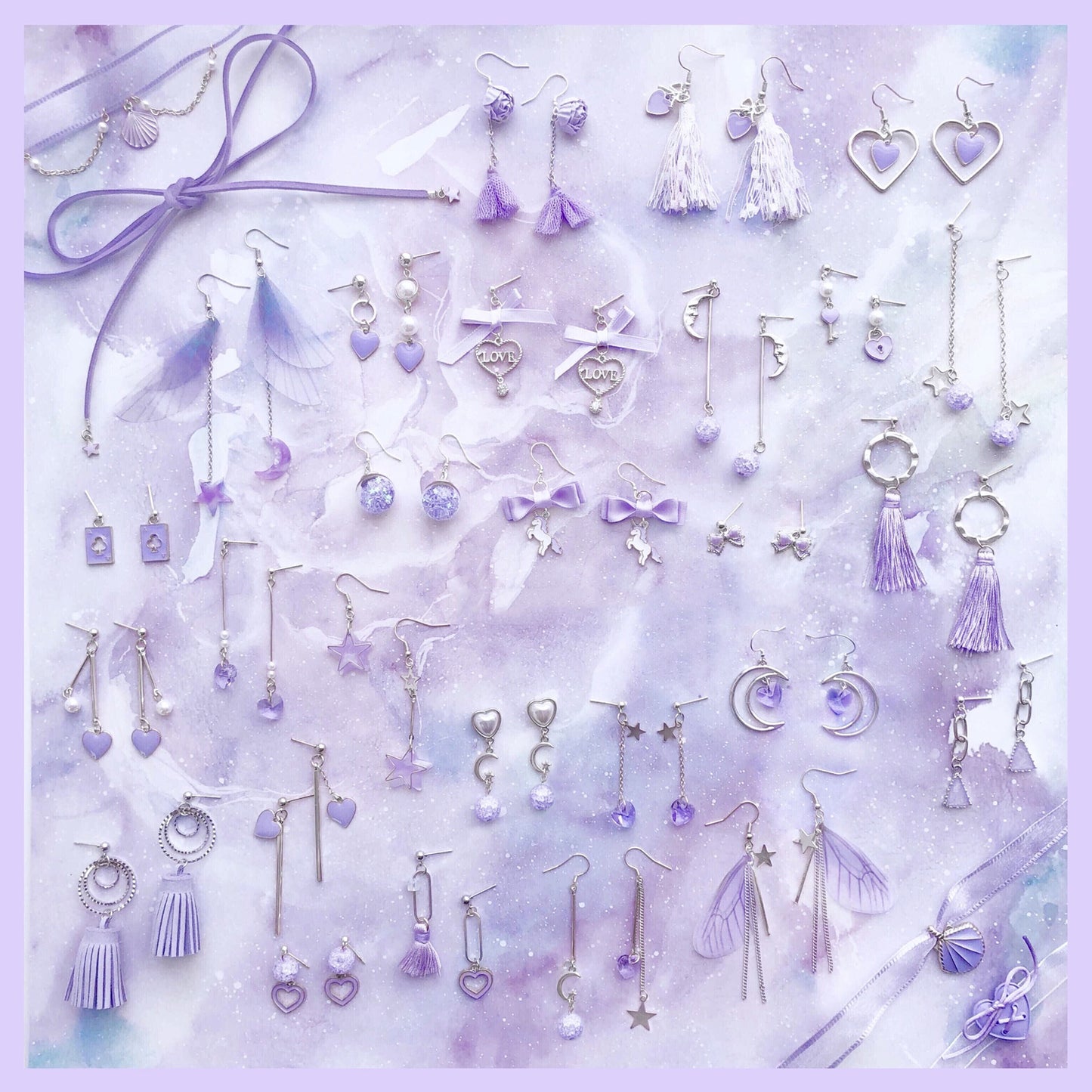 Macaron earrings female ear clip