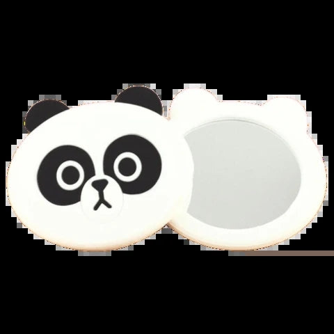Cute bear with small mirror makeup mirror