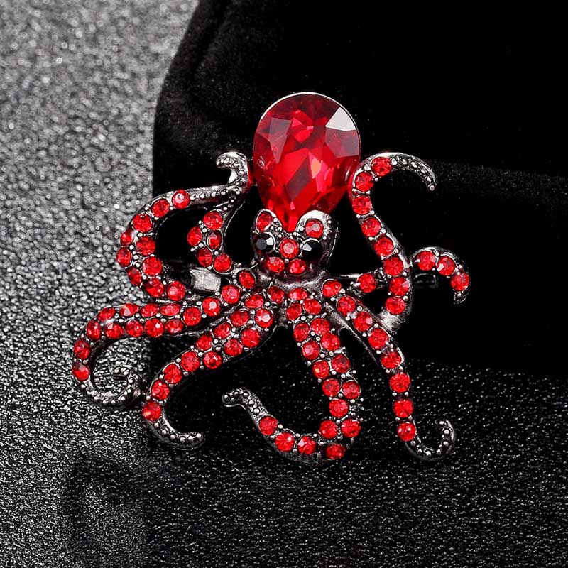 Octopus brooch