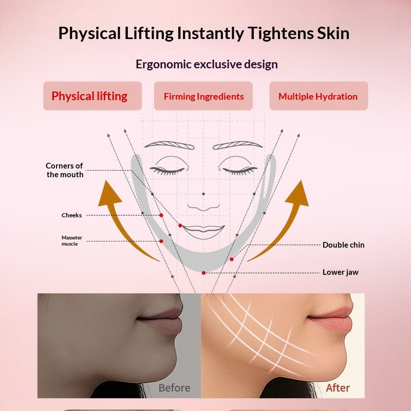 Red Bandage Mask Collagen V-Shape Face Lifting Mask