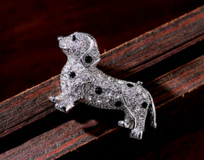 Full diamond cute cartoon animal brooch pin