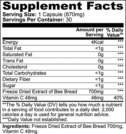 Bee Pearl Capsules Natural Immunity, Energy, And Skin Health Support