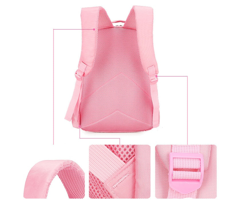 Primary school bag 6-12 year old girl backpack 1-3-4-5-6 first grade cute princess