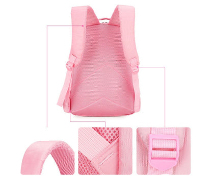 Primary school bag 6-12 year old girl backpack 1-3-4-5-6 first grade cute princess