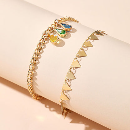 Golden beach anklet