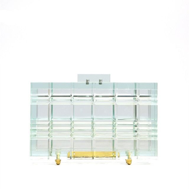 Acrylic transparent clutch