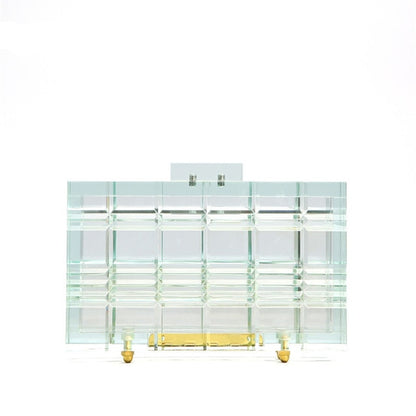 Acrylic transparent clutch