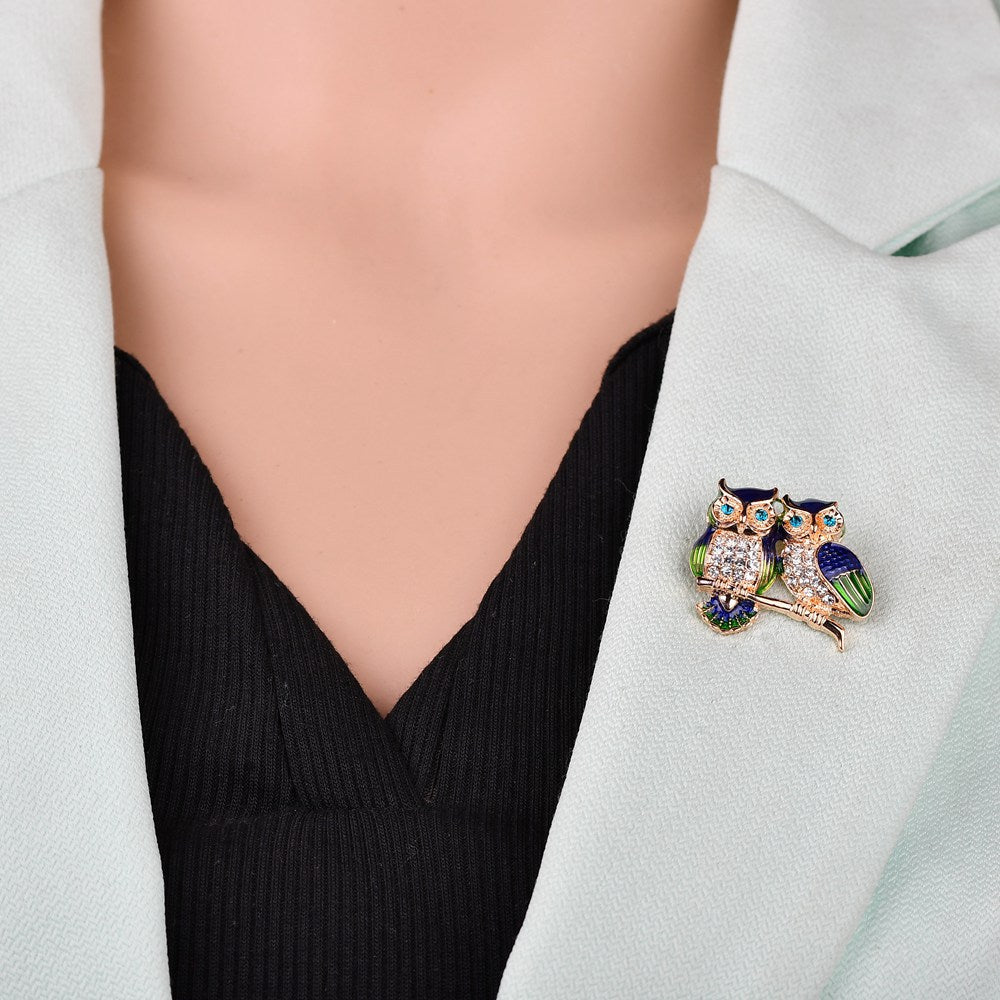 Fashion owl brooch