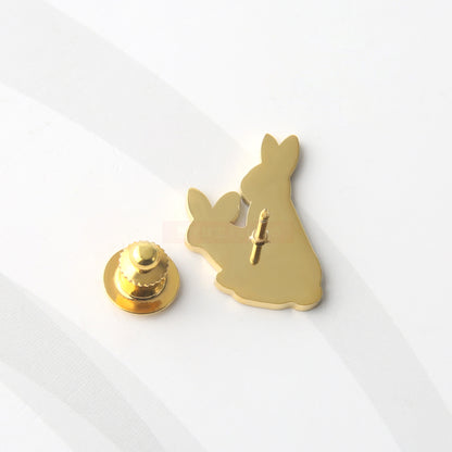 Rabbit brooch