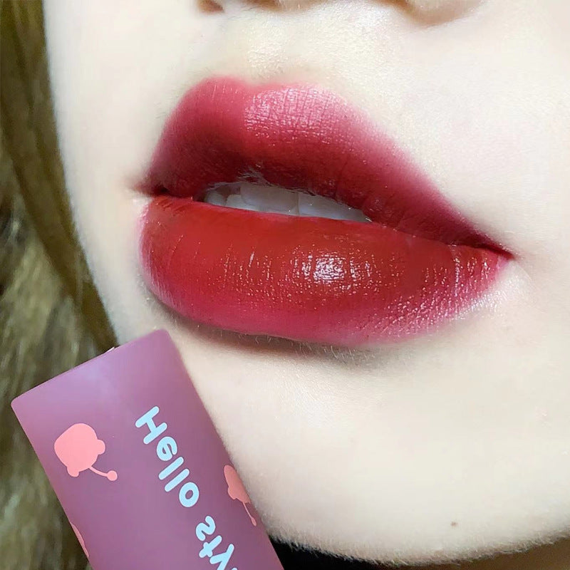 HELLOSTYLE Little Bear Soft Limited Lip Mud Girl Heart Matte Velvet Lip Lacquer