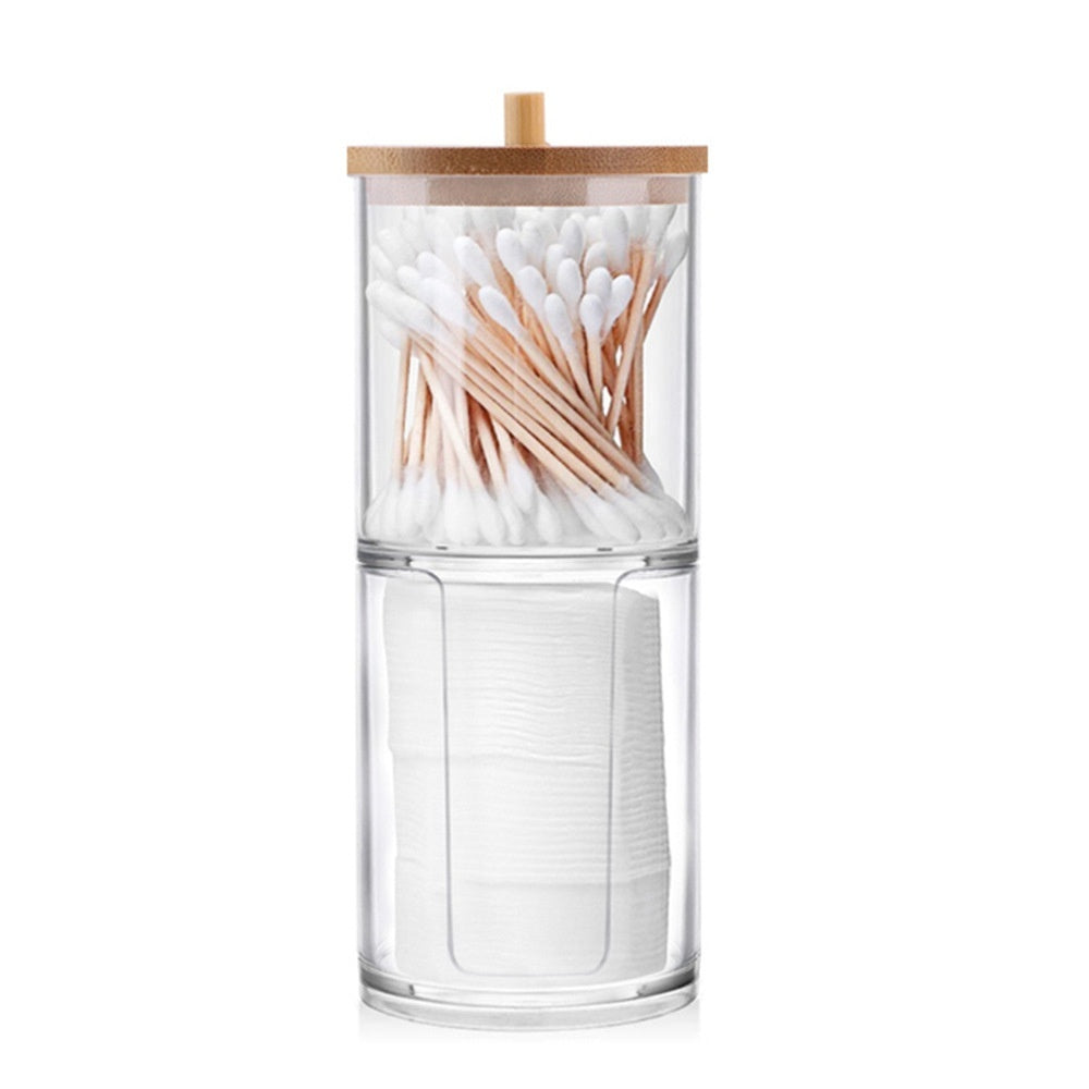 Household Cotton Puff Powder Puff Storage Cotton Swab Facial Wipe Box