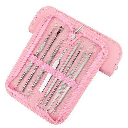 Stainless Steel Acne Needle 8-piece Set Squeeze Needle Beauty Salon Tools